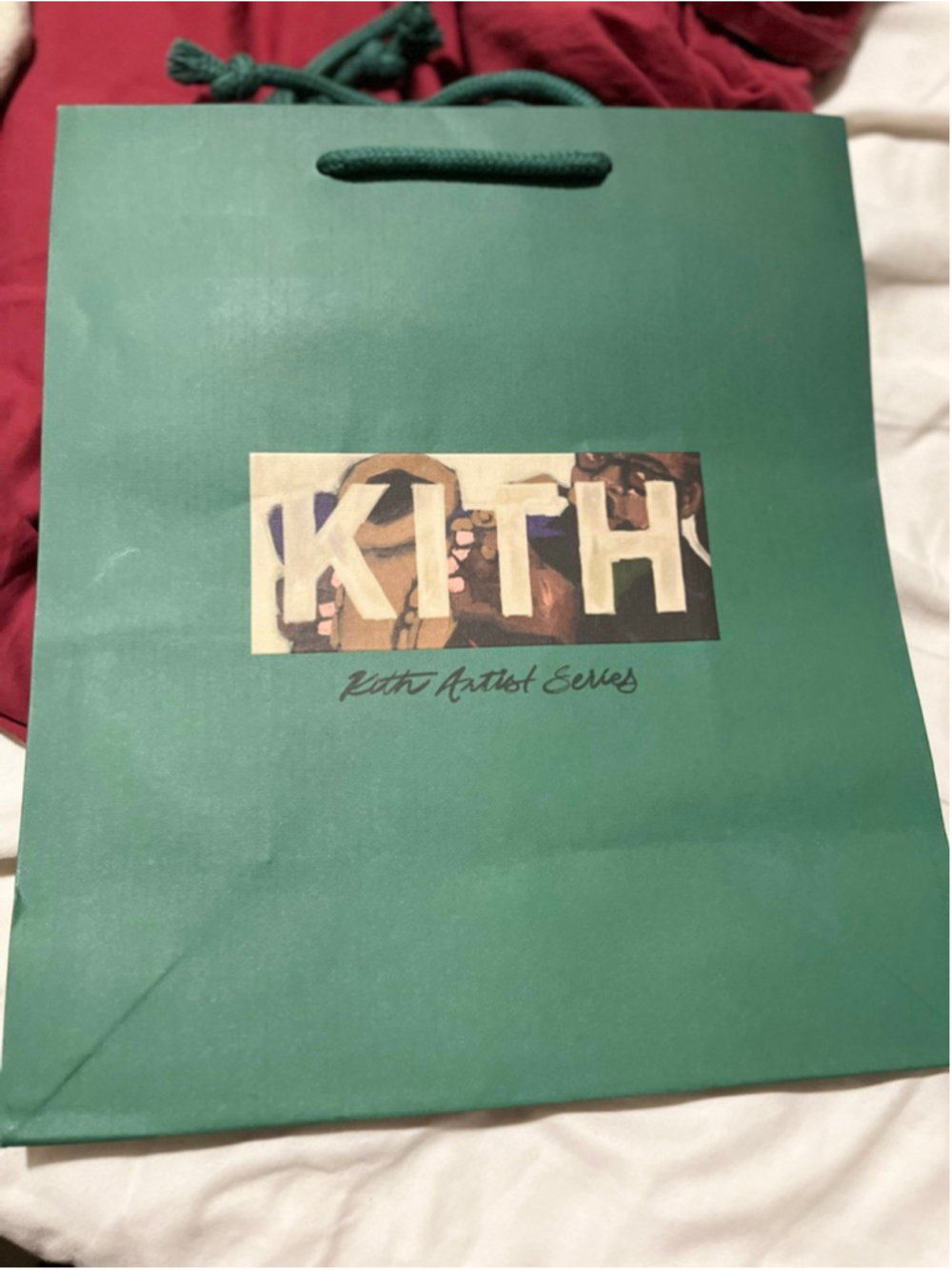Kith Artist Series Green Brown Shopping Bag